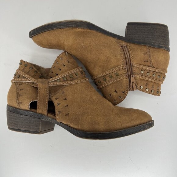 Sugar Shoes Terraine Distressed Light Brown Ankle Boots Womens Size 7 CT3058 - Picture 6 of 9